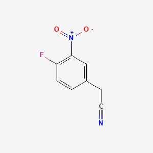 Chemical structure of 4-Fluoro-3-nitrophenylacetonitrile