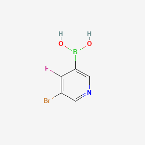 Chemical structure of 4-Fluoro-3-bromopyridine-5-boronic acid