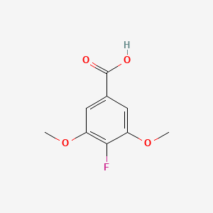 Chemical structure of 4-Fluoro-3,5-dimethoxybenzoic Acid