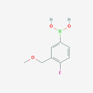 Chemical structure of 4-Fluoro-3-(methoxymethyl)phenylboronic acid