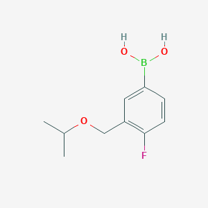 Chemical structure of 4-Fluoro-3-(isopropoxymethyl)phenylboronic acid