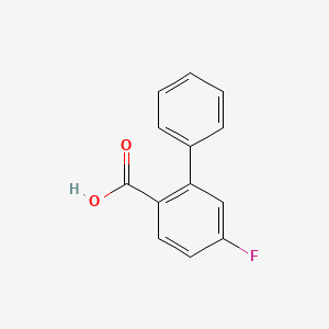 Chemical structure of 4-fluoro-2-phenylbenzoic-acid