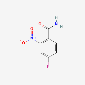 Chemical structure of 4-Fluoro-2-nitrobenzamide