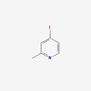 Chemical structure of 4-Fluoro-2-methylpyridine