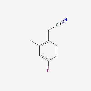 Chemical structure of 4-Fluoro-2-Methylphenylacetonitrile