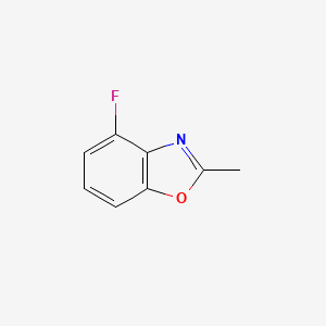 Chemical structure of 4-Fluoro-2-methylbenzo[d]oxazole