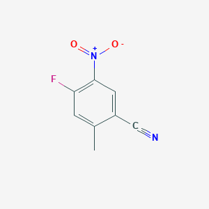 Chemical structure of 4-Fluoro-2-methyl-5-nitrobenzonitrile