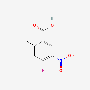 Chemical structure of 4-Fluoro-2-methyl-5-nitrobenzoic acid