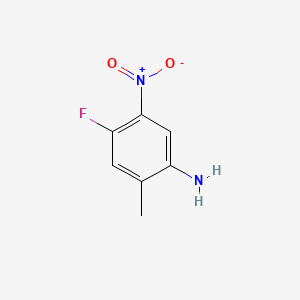 Chemical structure of 4-Fluoro-2-methyl-5-nitroaniline