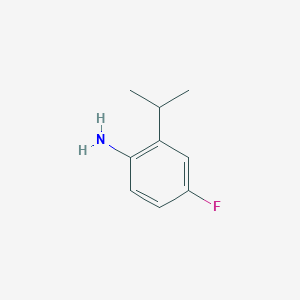 Chemical structure of 4-Fluoro-2-isopropylaniline