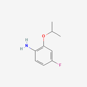 Chemical structure of 4-Fluoro-2-isopropoxyaniline