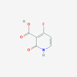 Chemical structure of 4-Fluoro-2-hydroxynicotinic acid
