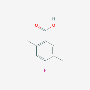 Chemical structure of 4-Fluoro-2,5-dimethylbenzoic acid