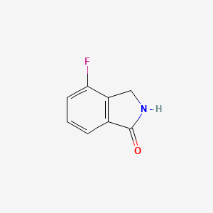 Chemical structure of 4-fluoro-2,3-dihydroisoindol-1-one