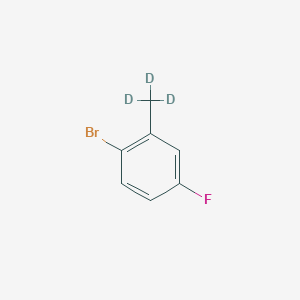 Chemical structure of 4-Fluoro-2-(methyl-d3)-bromobenzene