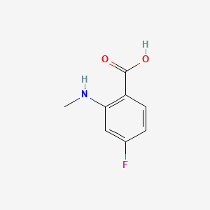 Chemical structure of 4-fluoro-2-methylamino-benzoic Acid