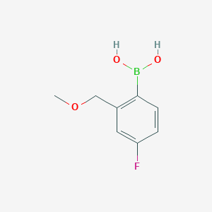 Chemical structure of 4-Fluoro-2-(methoxymethyl)phenylboronic acid