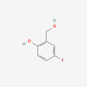 Chemical structure of 4-Fluoro-2-(hydroxymethyl)phenol