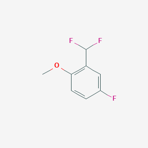 Chemical structure of 4-Fluoro-2-(difluoromethyl)anisole