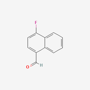 Chemical structure of 4-Fluoro-1-naphthaldehyde