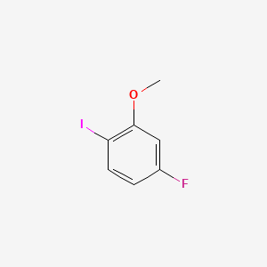 Chemical structure of 4-Fluoro-1-iodo-2-methoxybenzene