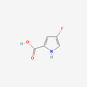 Chemical structure of 4-Fluoro-1H-pyrrole-2-carboxylic acid
