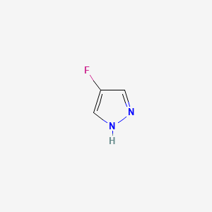 Chemical structure of 4-Fluoro-1H-pyrazole