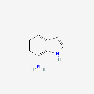 Chemical structure of 4-Fluoro-1H-indol-7-amine