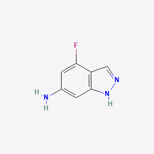 Chemical structure of 4-Fluoro-1H-indazol-6-amine