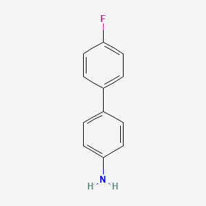 Chemical structure of 4'-Fluoro(1,1'-biphenyl)-4-amine