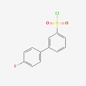 Chemical structure of 3-(4-fluorophenyl)benzenesulfonyl Chloride