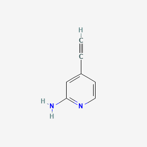 Chemical structure of 4-Ethynylpyridin-2-amine