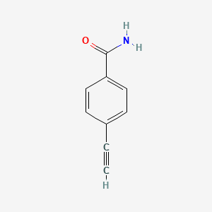 Chemical structure of 4-Ethynylbenzamide