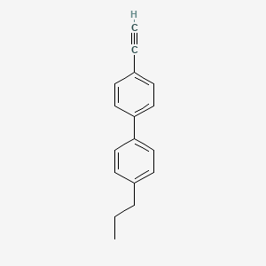 Chemical structure of 4-Ethynyl-4'-propylbiphenyl