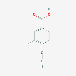Chemical structure of 4-Ethynyl-3-methylbenzoic acid