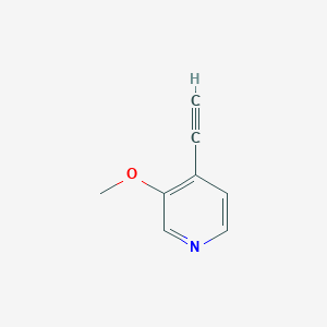 Chemical structure of 4-Ethynyl-3-Methoxypyridine