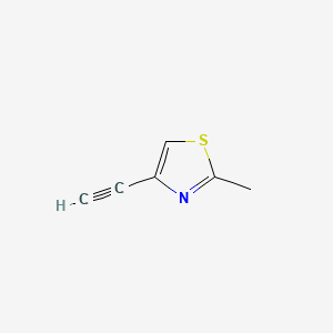 Chemical structure of 4-Ethynyl-2-methylthiazole