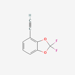 Chemical structure of 4-Ethynyl-2,2-difluoro-1,3-benzodioxole