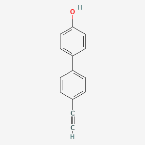 Chemical structure of 4'-Ethynyl-[1,1'-biphenyl]-4-ol
