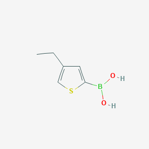 Chemical structure of 4-Ethylthiophene-2-boronic acid