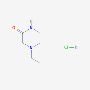 Chemical structure of 4-Ethylpiperazin-2-one hydrochloride