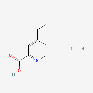 Chemical structure of 4-Ethylpicolinic acid hydrochloride