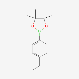 Chemical structure of 4-Ethylphenylboronic acid pinacol ester