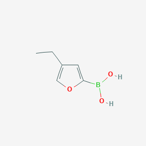 Chemical structure of 4-Ethylfuran-2-boronic acid