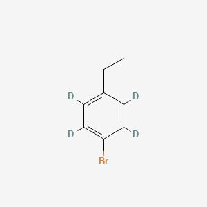 Chemical structure of 4-Ethylbromo(benzene-d4)
