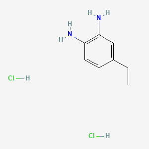 Chemical structure of 4-Ethylbenzene-1,2-diamine dihydrochloride