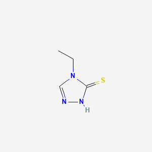 Chemical structure of 4-Ethyl-4H-1,2,4-Triazole-3-Thiol