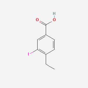 Chemical structure of 4-Ethyl-3-iodobenzoic acid