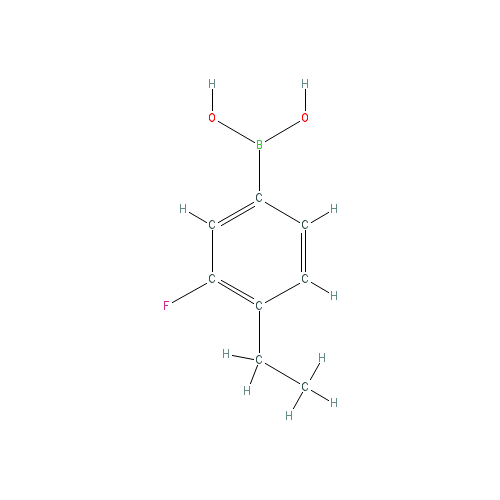 Chemical structure of 4-Ethyl-3-fluorophenylboronic acid