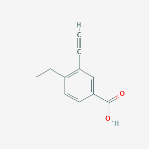 Chemical structure of 4-Ethyl-3-ethynylbenzoic acid